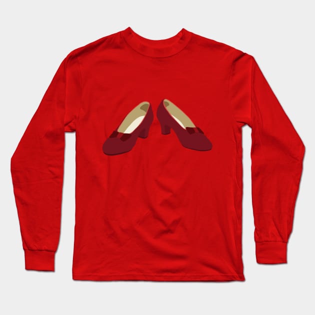 Red shoes Long Sleeve T-Shirt by ElviaMontemayor